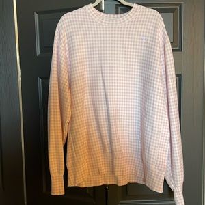 Pink Gingham Champion Crew Neck